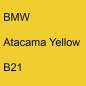 Preview: BMW, Atacama Yellow, B21.